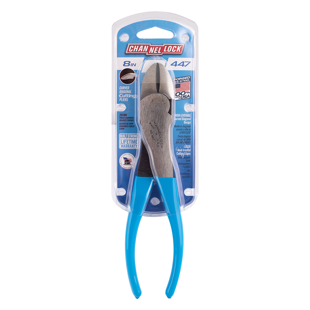 Channellock #447G CURVED CUTTING PLIER-175mm