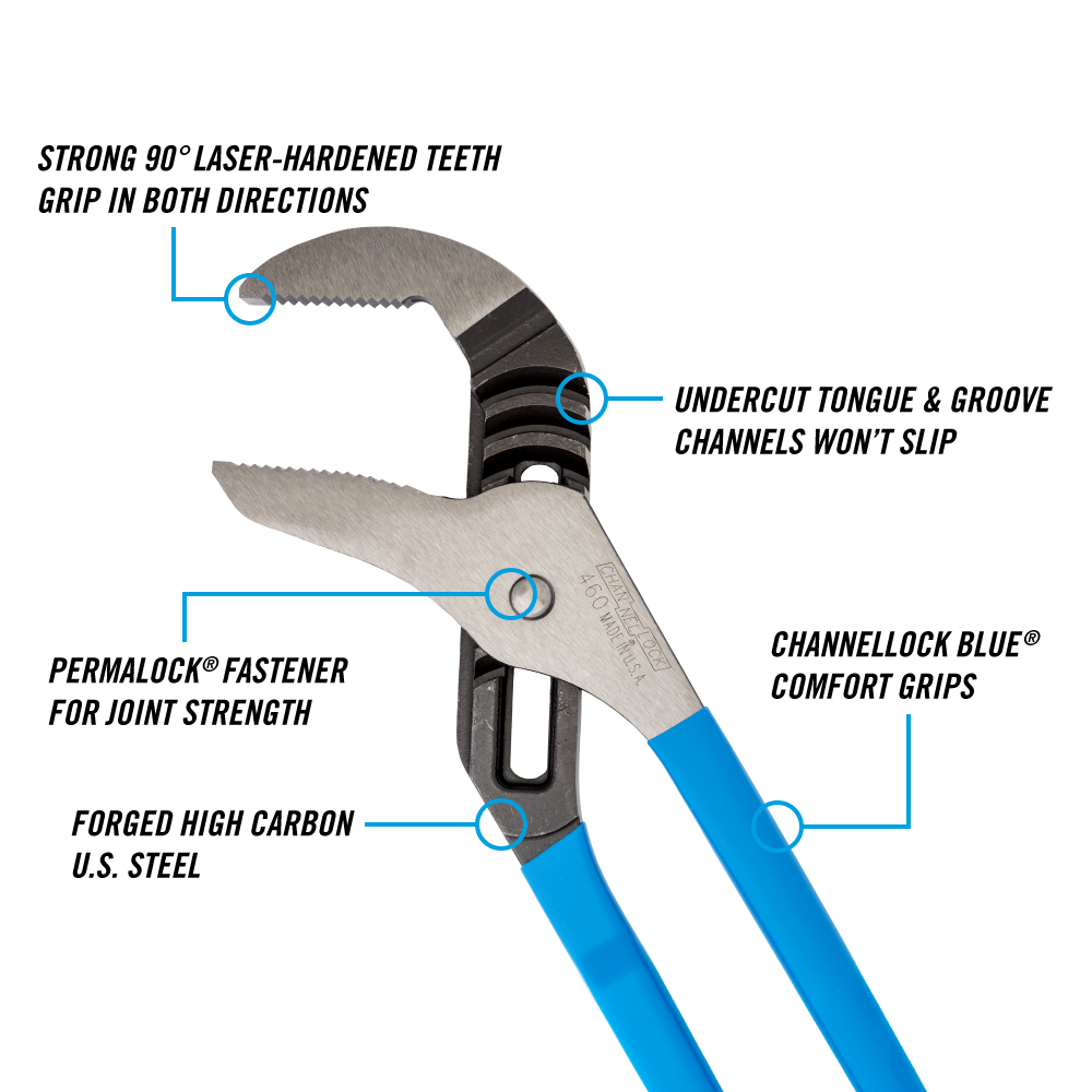 Channellock #460G SRT GRV JNT PLIER-406mm