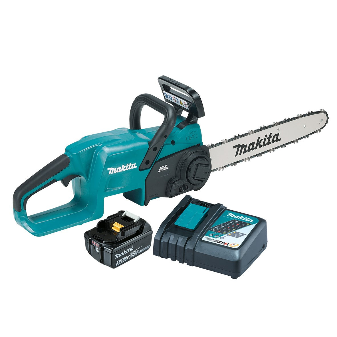 Makita 18V Lxt Brushless 40Cm 16 inch Chainsaw With 1X 5.0Ah