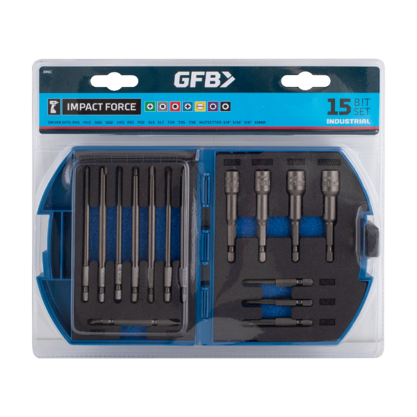 GFB 15pc Screwdriver Bit Set