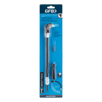 GFB flexible angle driver packaging on a white background