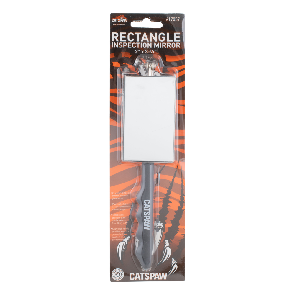 CATSPAW Rectangular Inspection Mirror (51mm x 89mm)