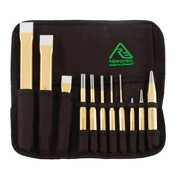 RENNSTEIG CHISEL, PIN & CENTRE PUNCH SET