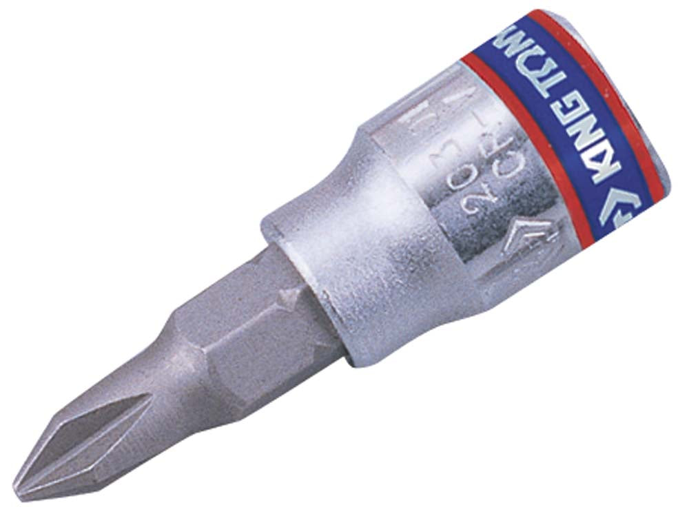 King Tony 1/4 Dr-#2 6Pt Phi Bit Socket