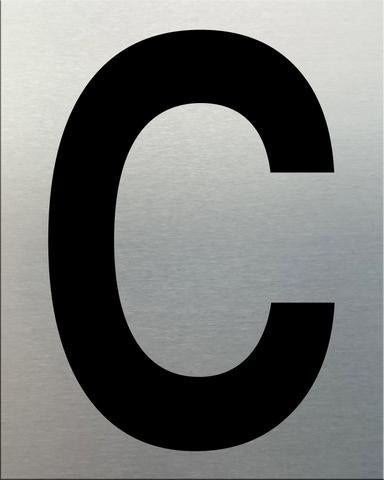 MG Aluminium Letters - Self Adhesive 50mm C