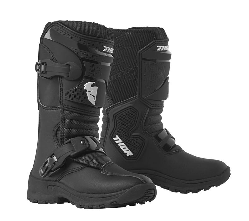 Motorcross Boots Thor Mx Mini Blitz Xp Youth Black Size 11