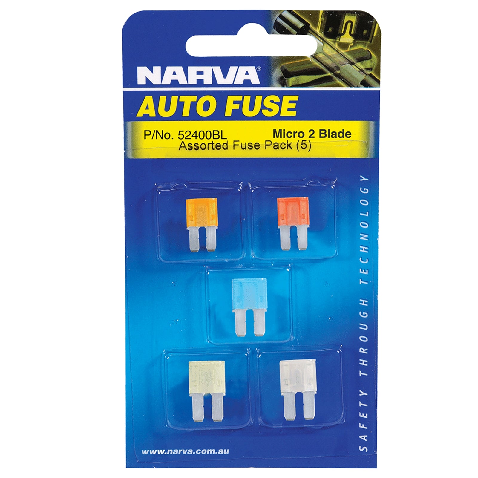Narva Micro 2 Blade Fuse Assortment Card 5