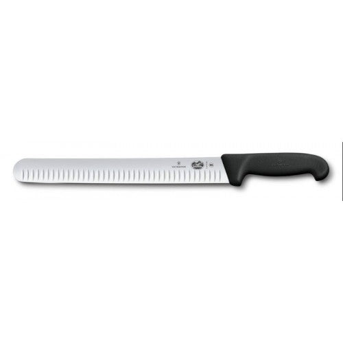 Slicing Knife 5.4723.36Cm Fluted Black Handle Victorinox