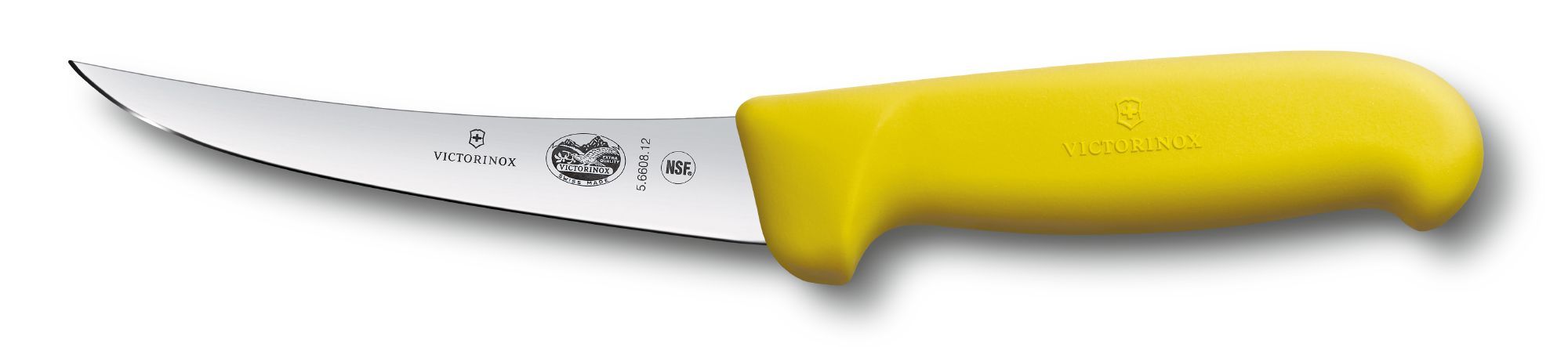 Boning Knife 5.6608.12Cm Curved Blade Yellow Handle Victorinox
