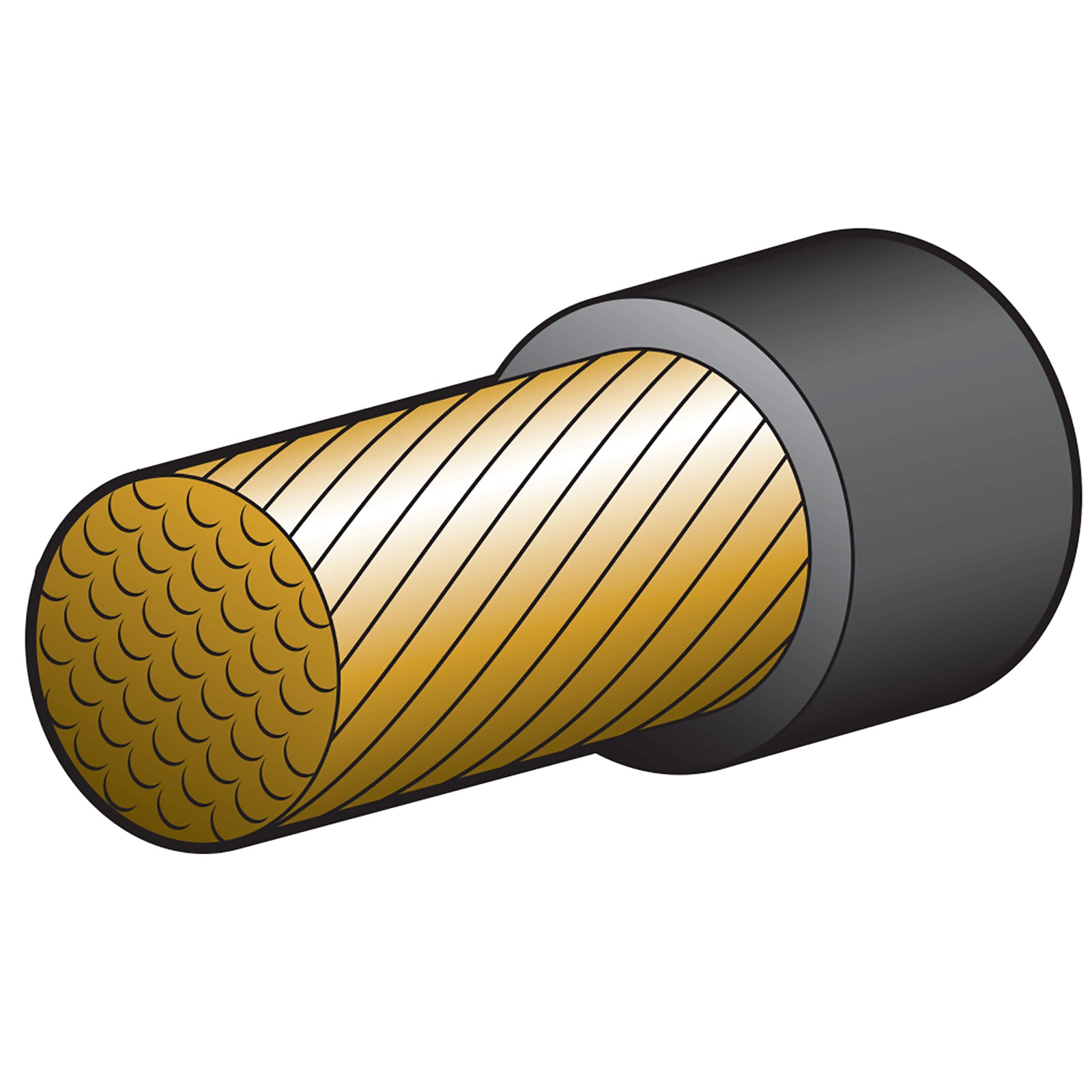 Narva Cable Battery Black 340Amp 30M