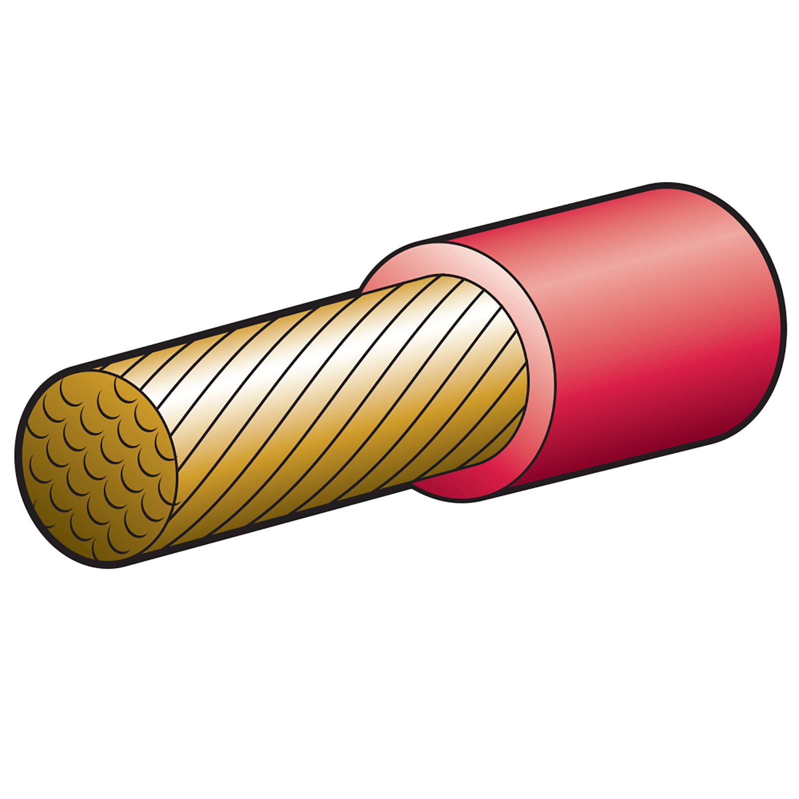 Narva Cable Battery Red 215Amp 30M