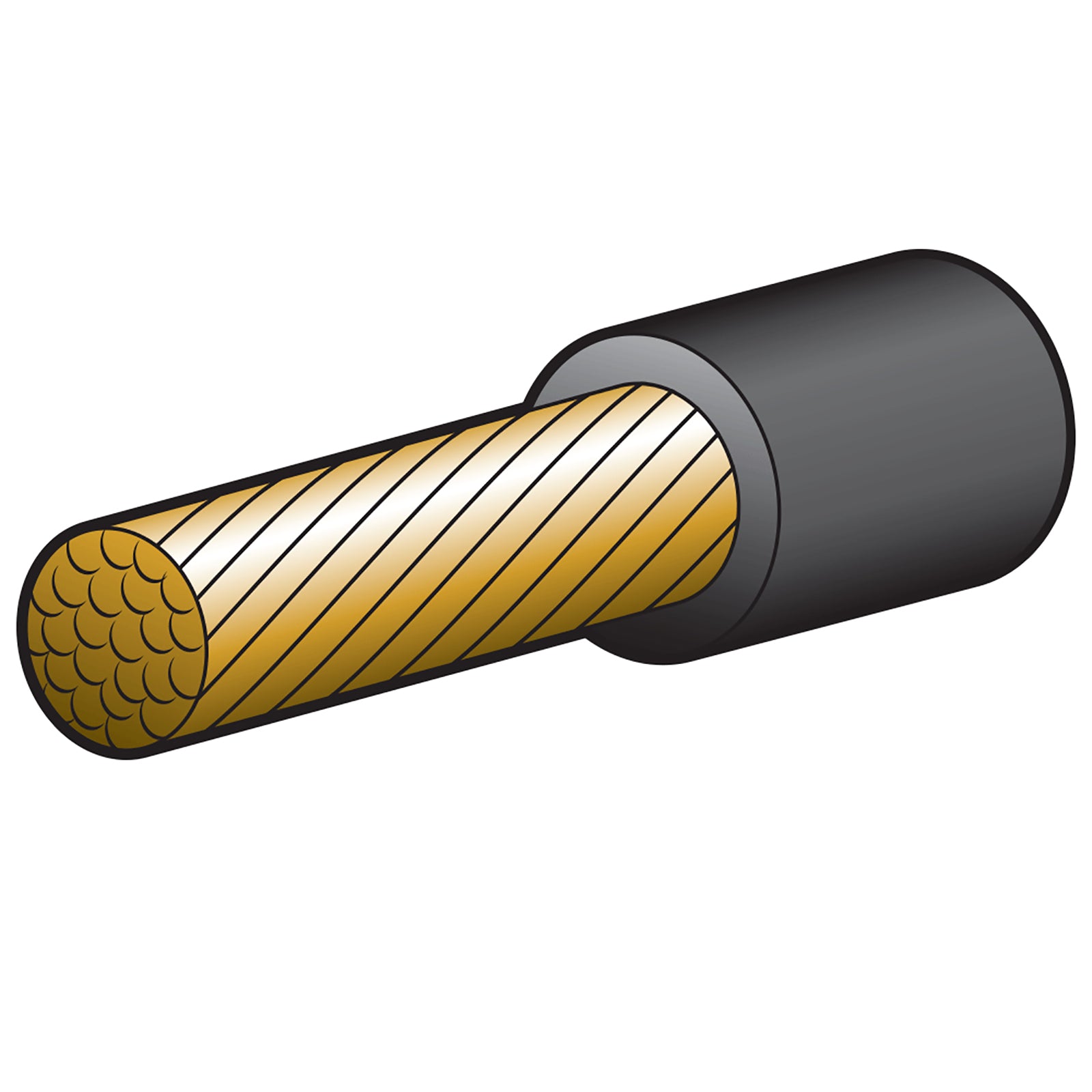 Narva Battery Cable 215A 100M Black