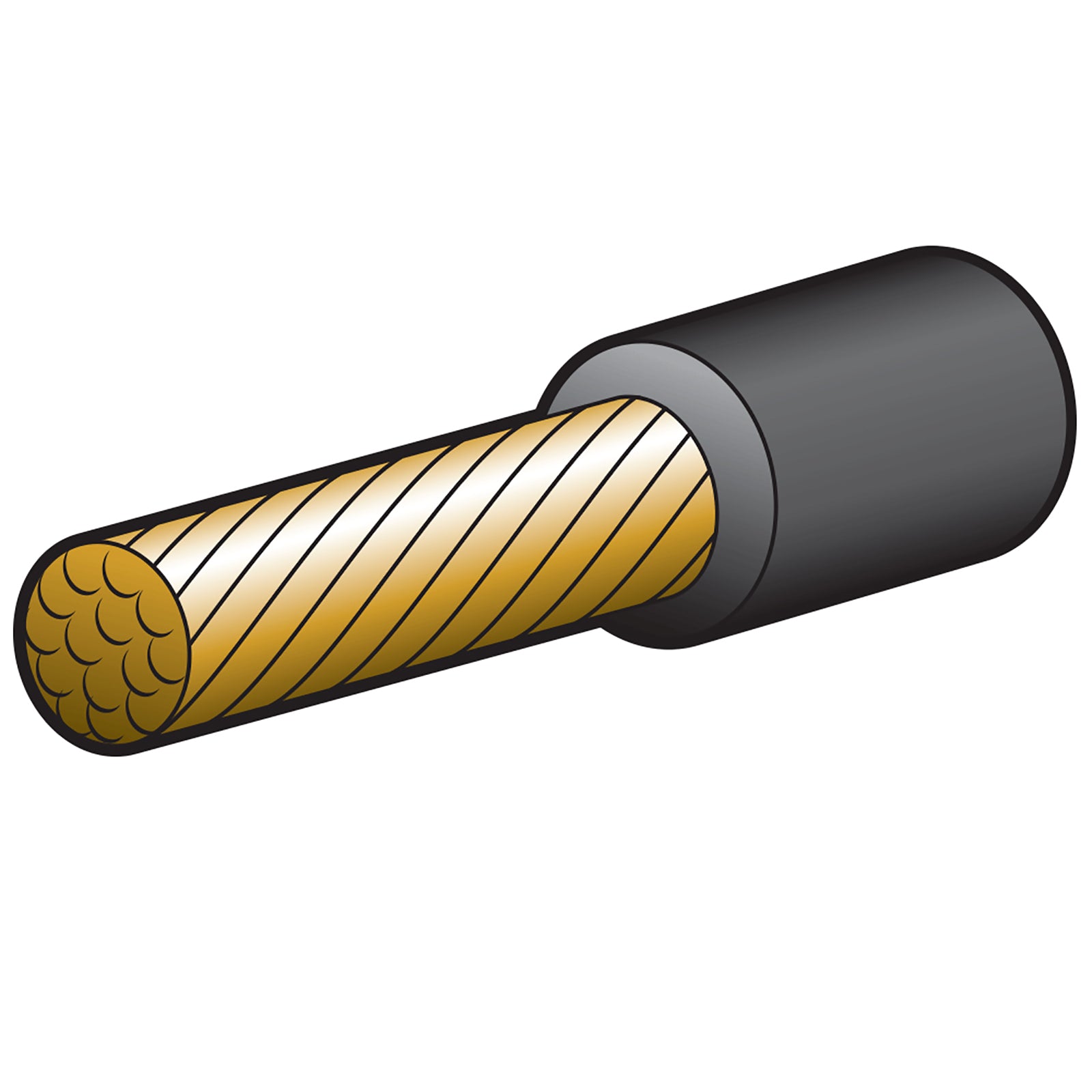 Narva Cable Battery Black 160Amp 30M