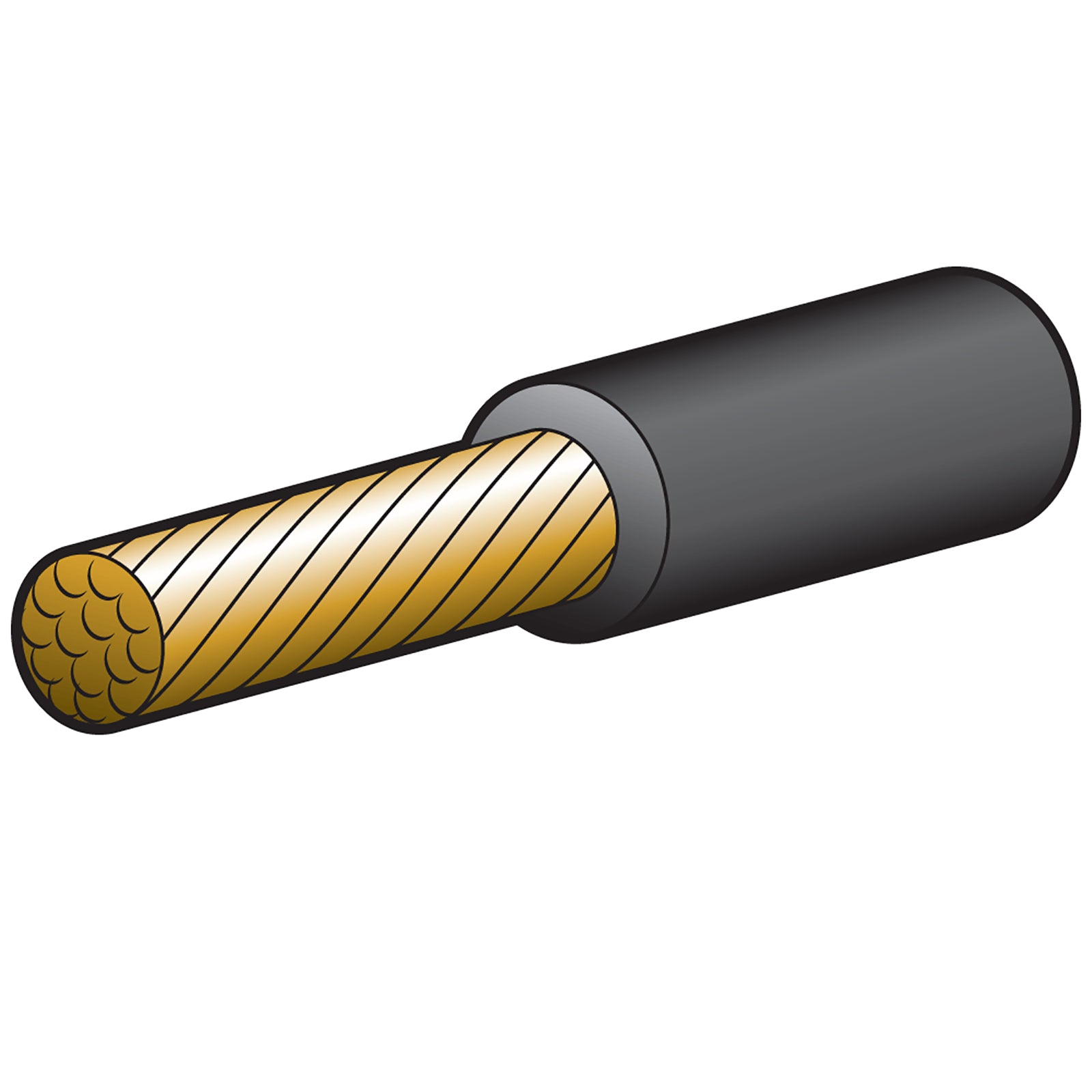 Narva Cable Battery Black 128Amp 30M