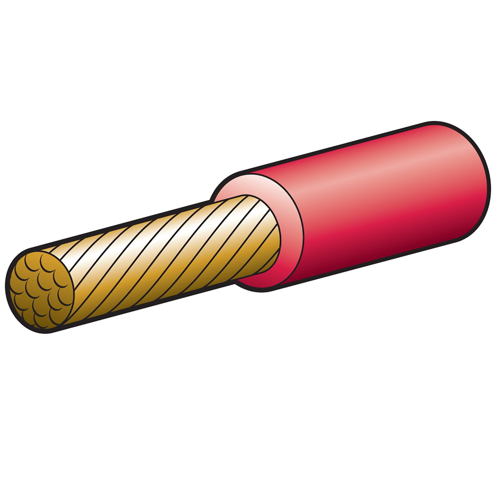 Narva Cable Battery Red 128Amp 30M