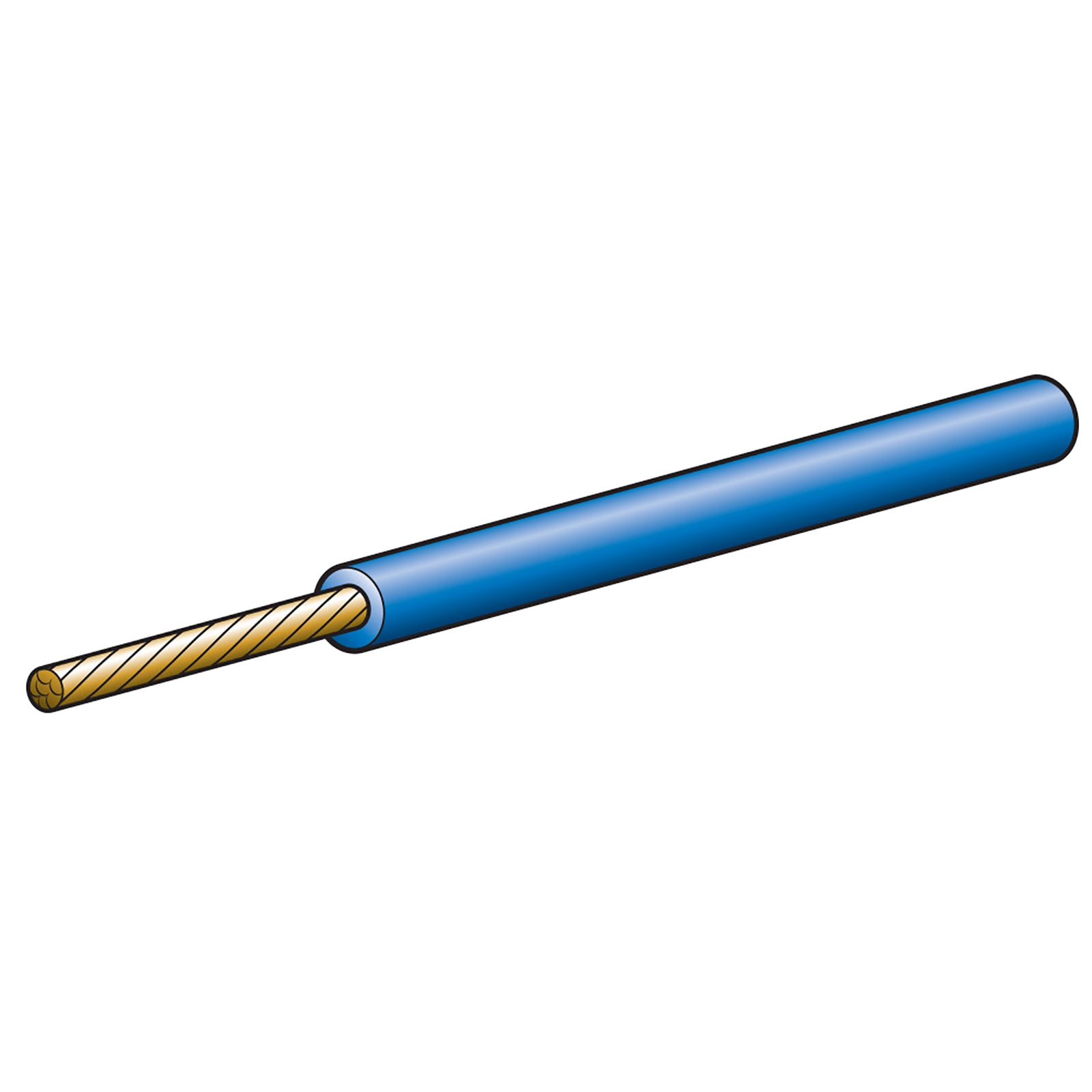 Narva Cable Single Core Blue 5Amp