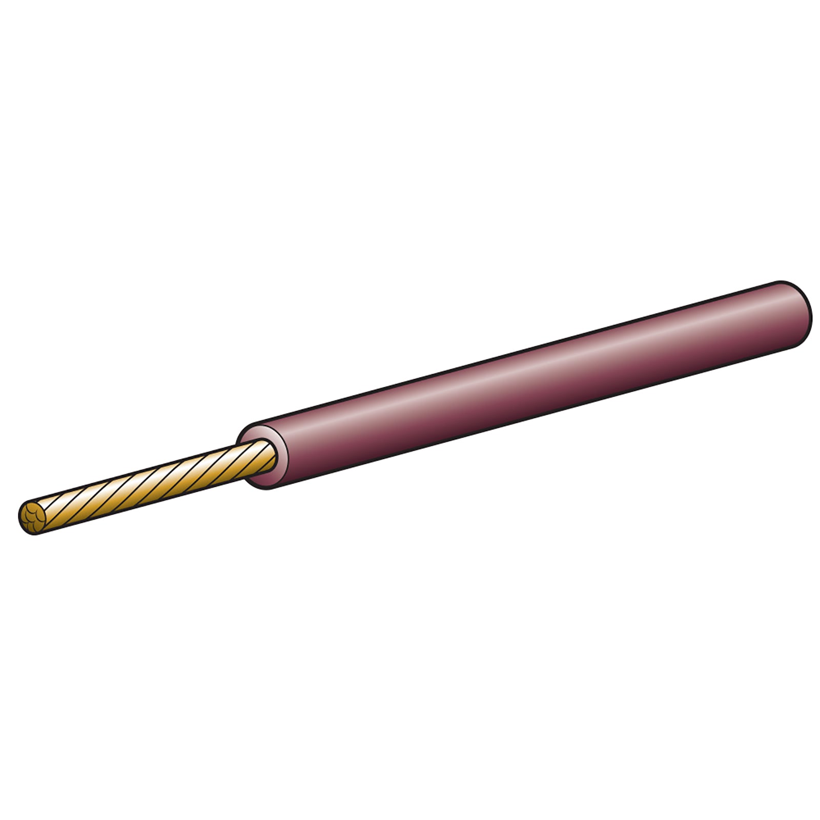 Narva Single Core 2.5mm 5A Brown 30M