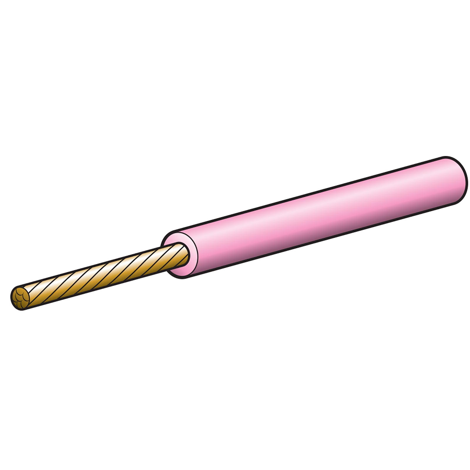 Narva Cable Single 2.5mm 5A Pink 30M