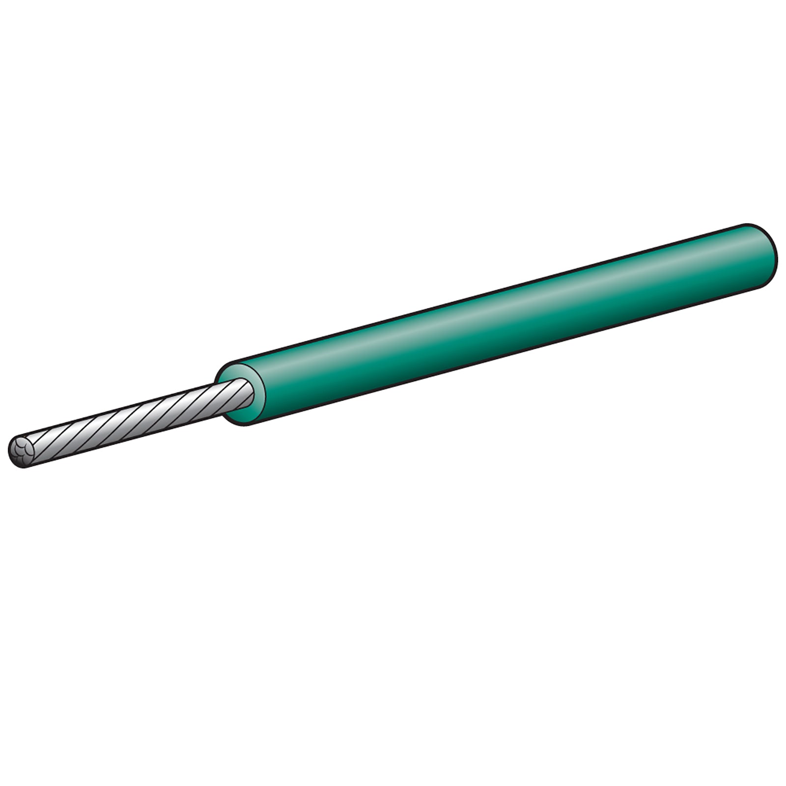 Narva Single Core Marine 2mm 30M Grn