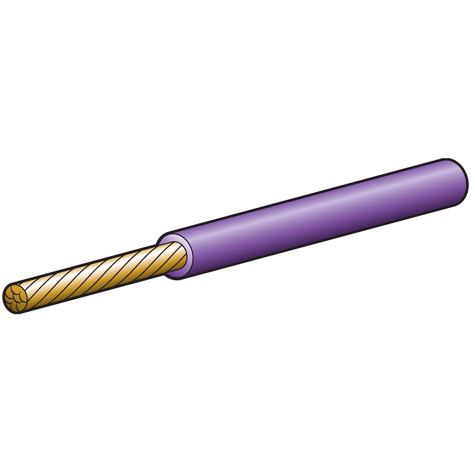 Narva Cable Sgle 3mm 19A 100M Violet