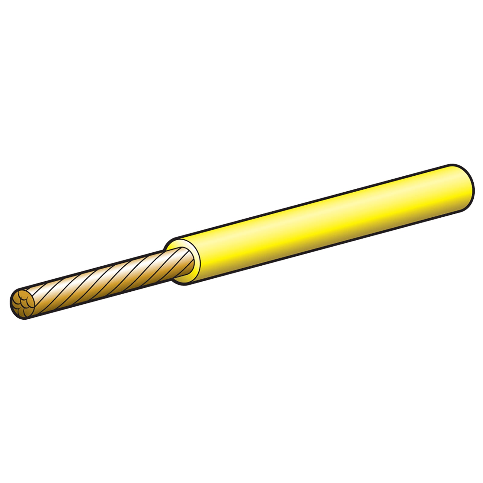 Narva Cable Sgle 3mm 19Amp 100 Yw