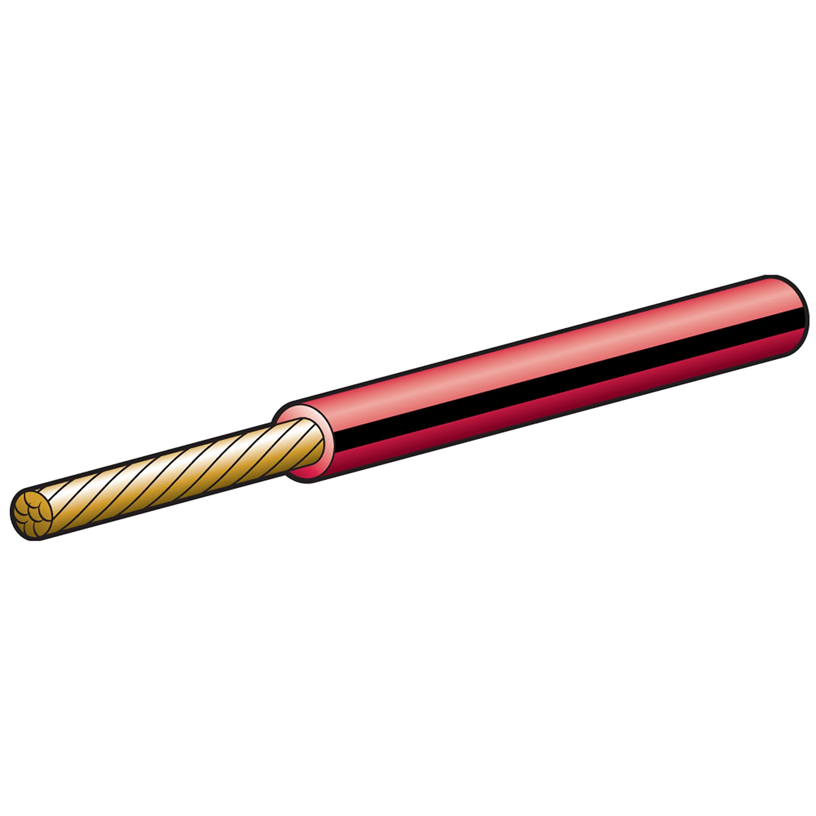 Narva Cable Trace 3mm19Amp 30M Rd Bk