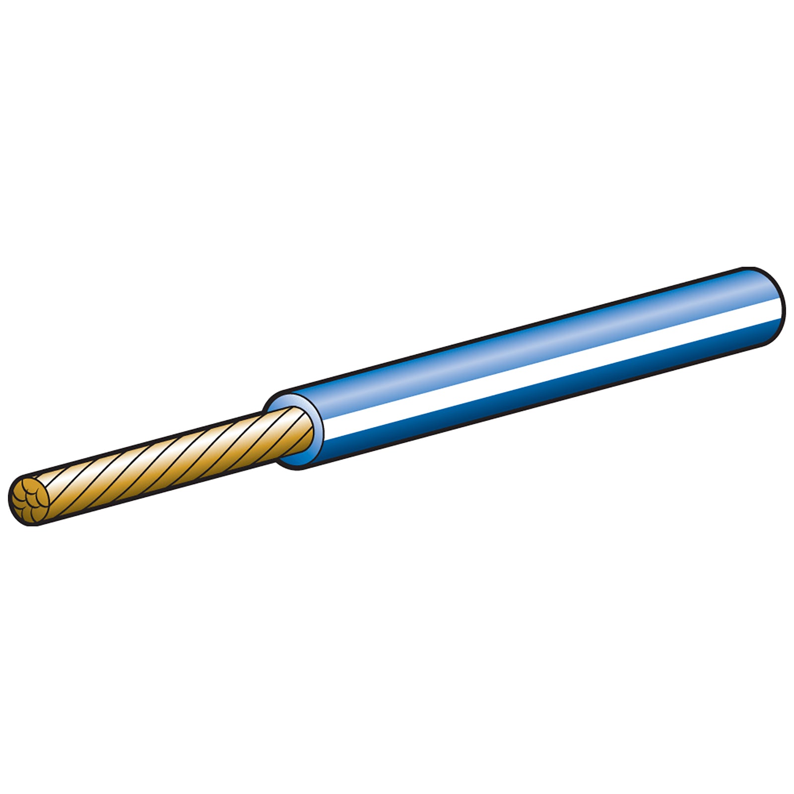 Narva Cable Trace 3mm19Amp 30M Be Wh