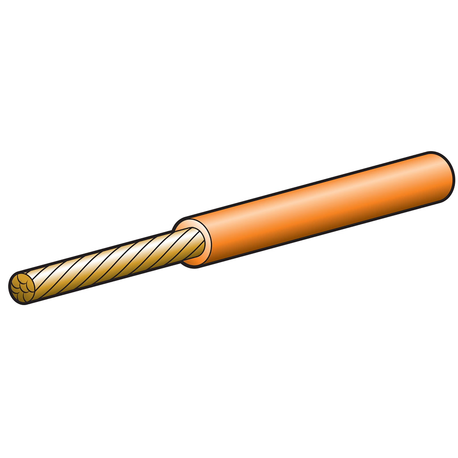 Narva Single Core 4mm 25A 100M Orang