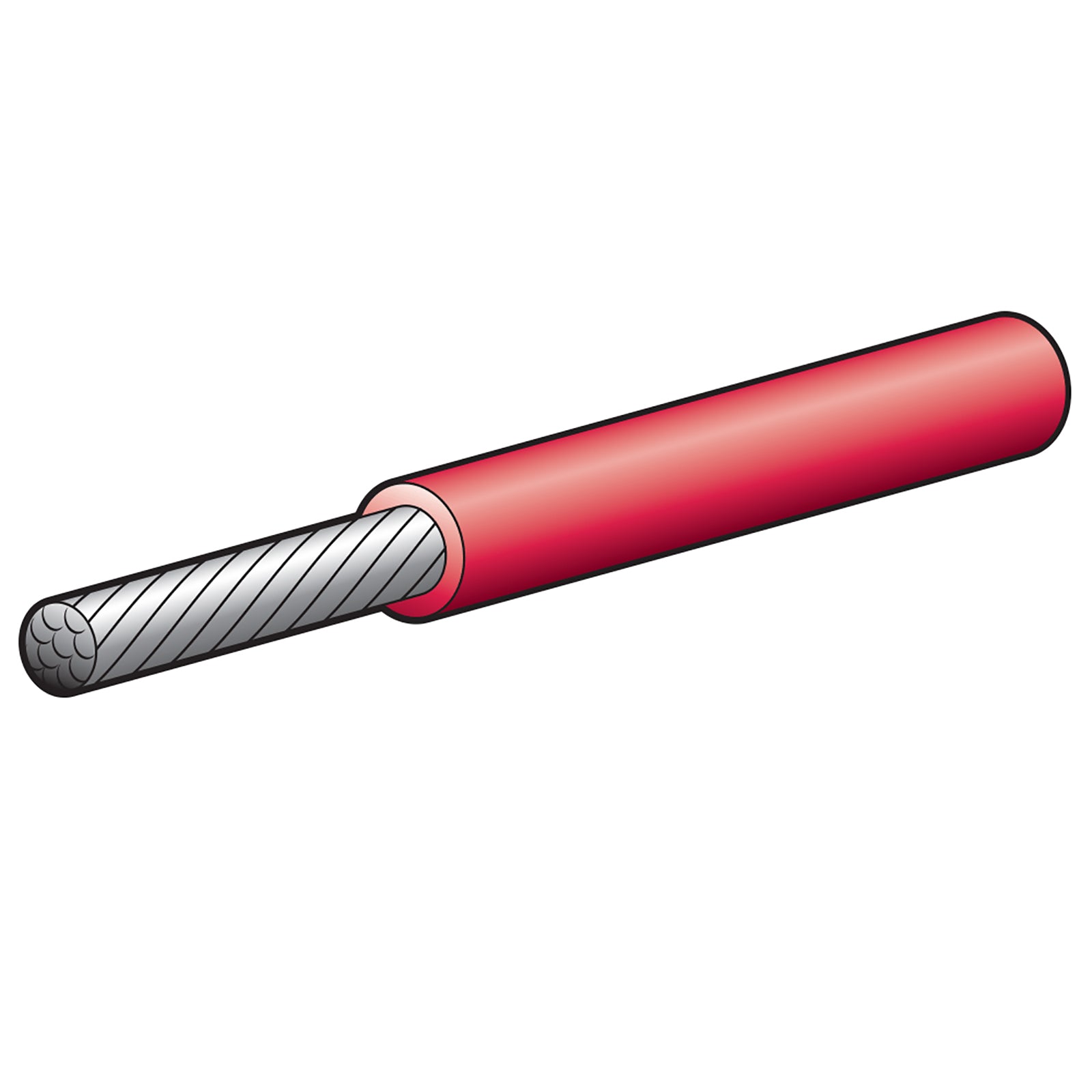 Narva Cable Single Marine 4mm Red 30