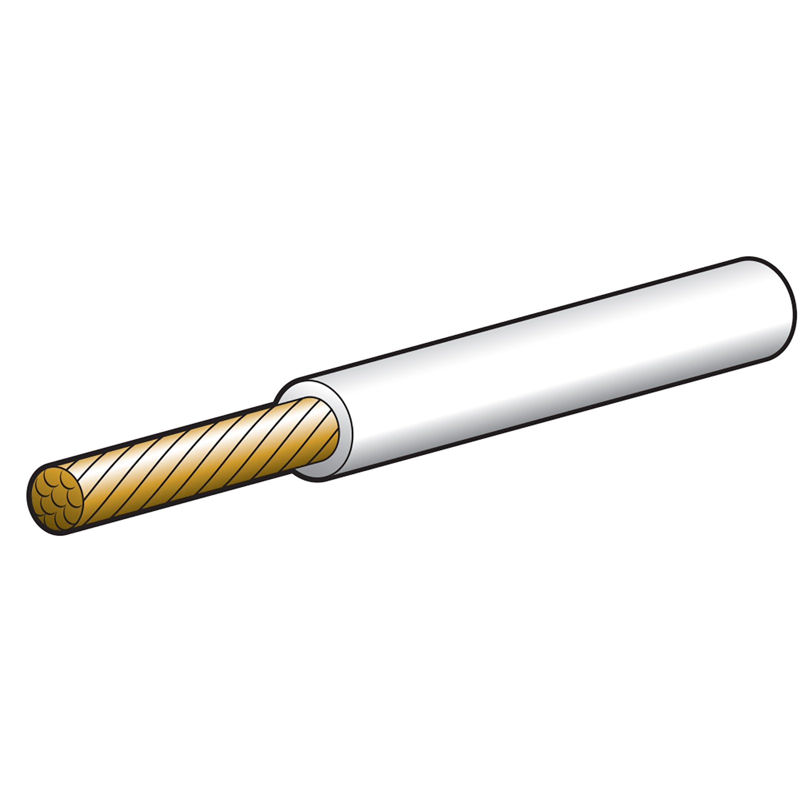 Narva Cable Sgle 5mm 36Amp 30M White