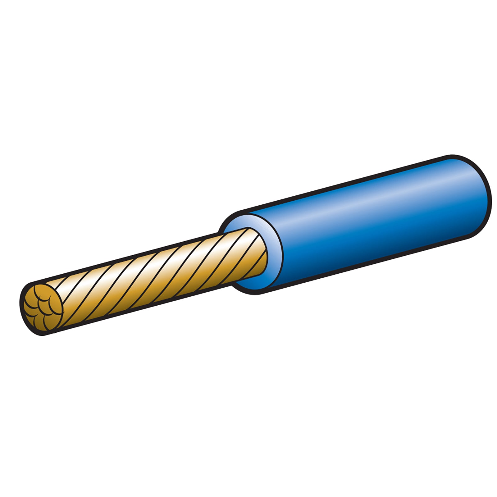 Narva Cable Single 6mm 47A 30M Blue