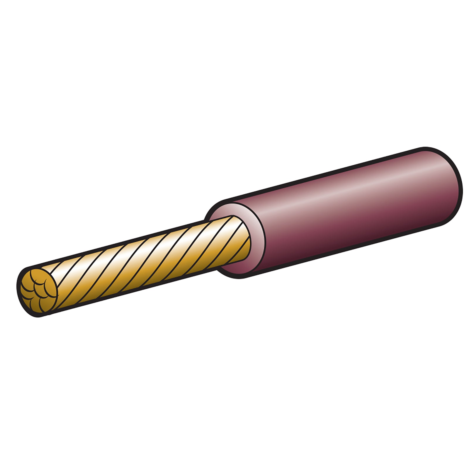 Narva Cable Single 6mm 50A Brown