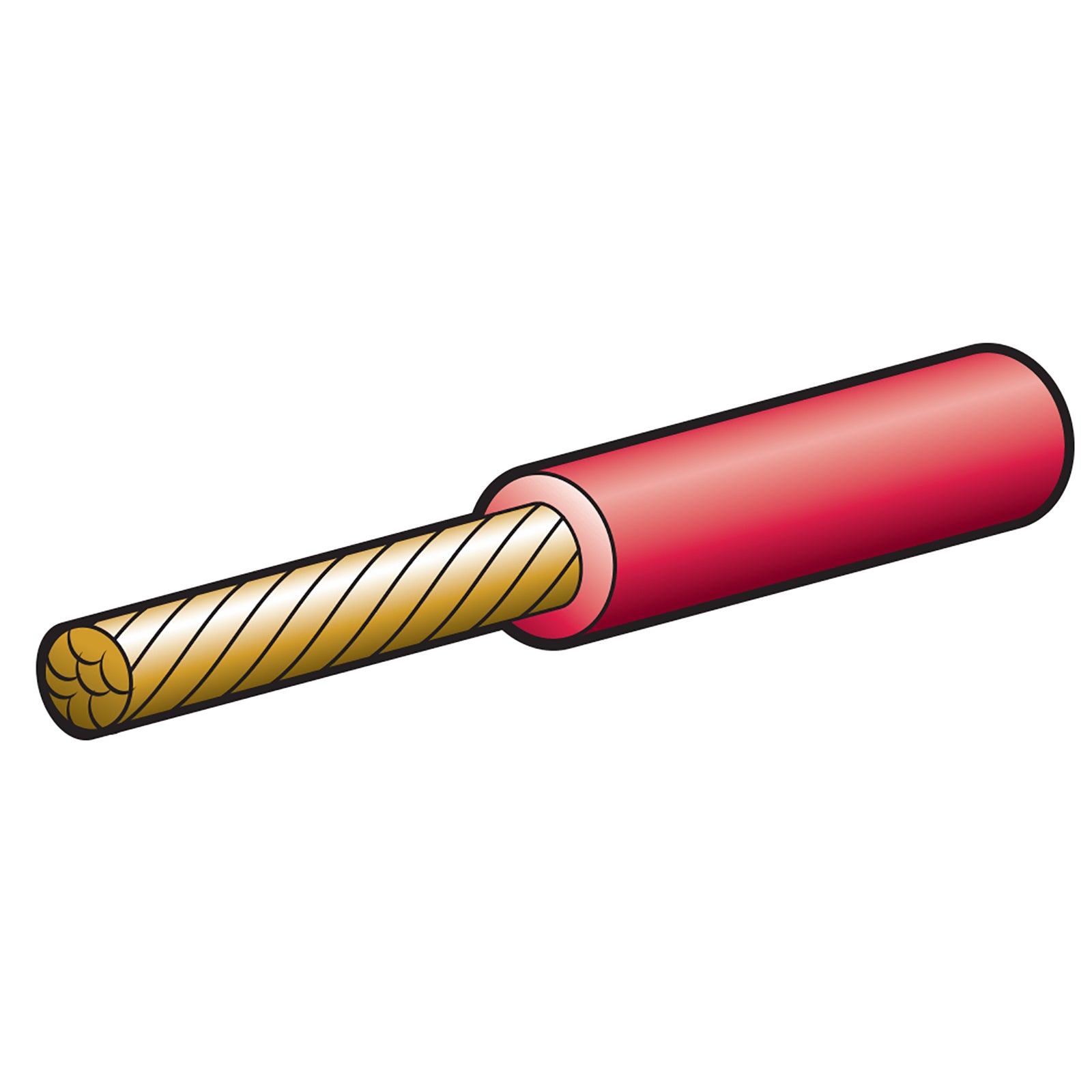 Narva Cable Single 6mm 47Amp 30M Red