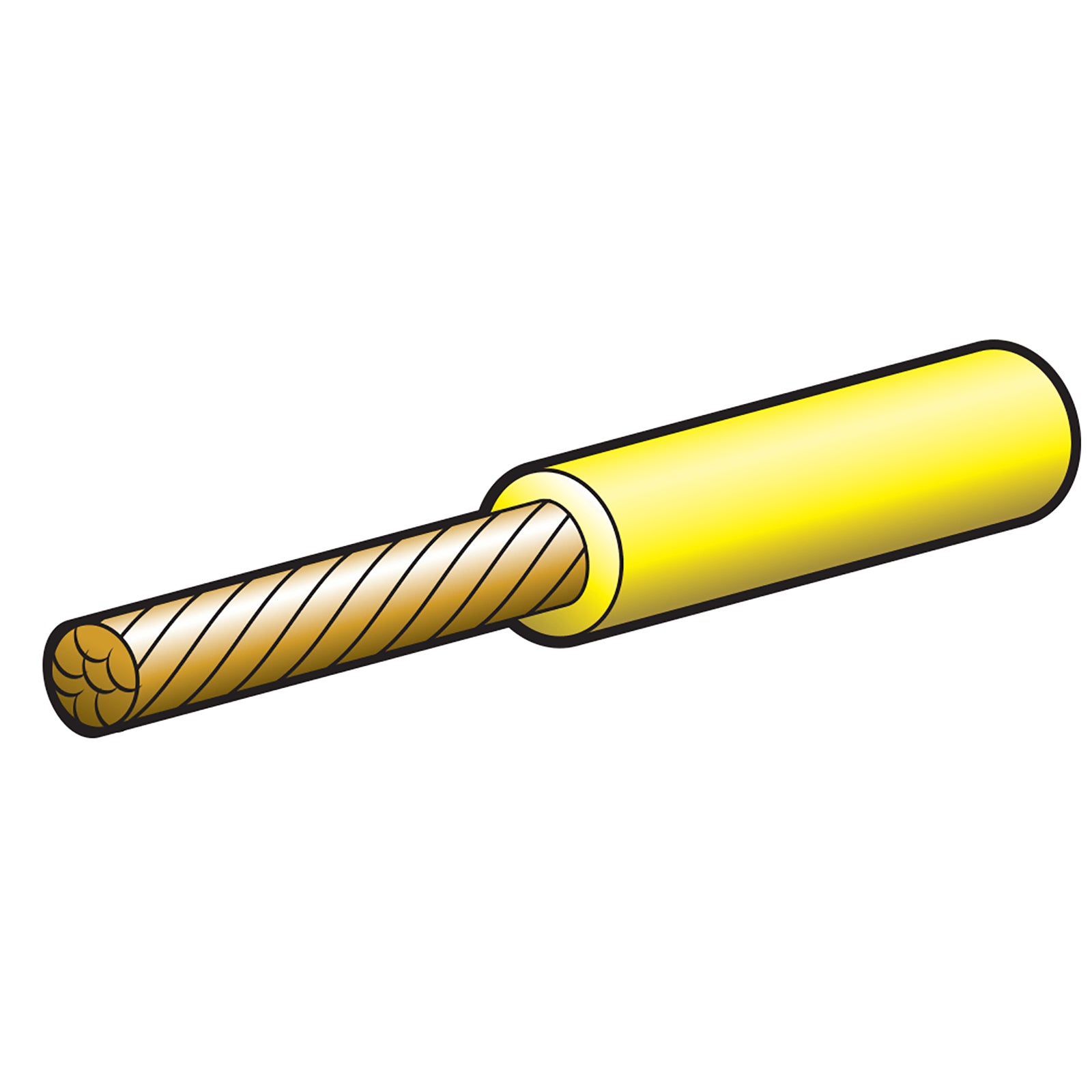 Narva Cable Single 6mm 47A 30M Yellw