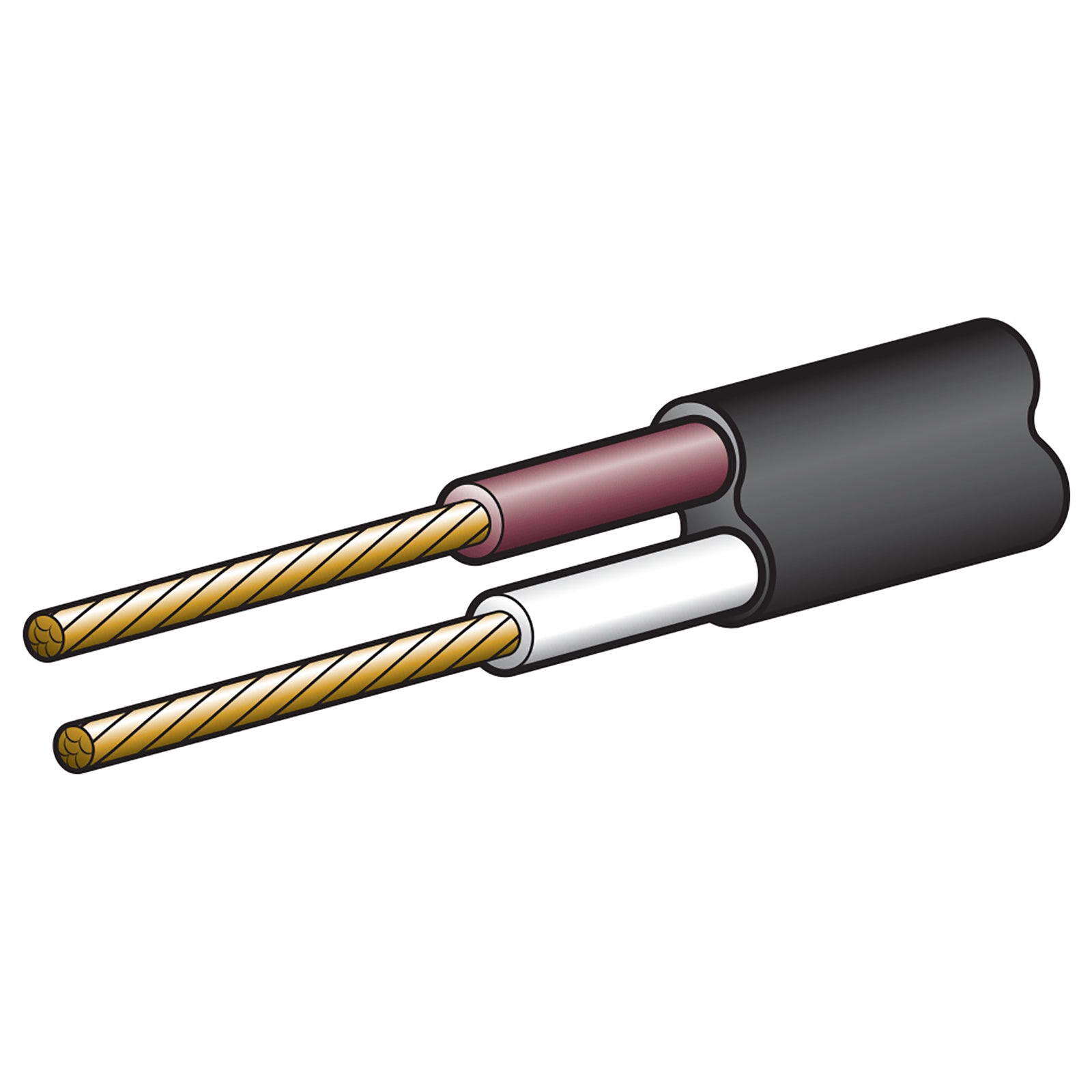 Narva Cable Trip 3mm19Amp 100M Bn/Wh