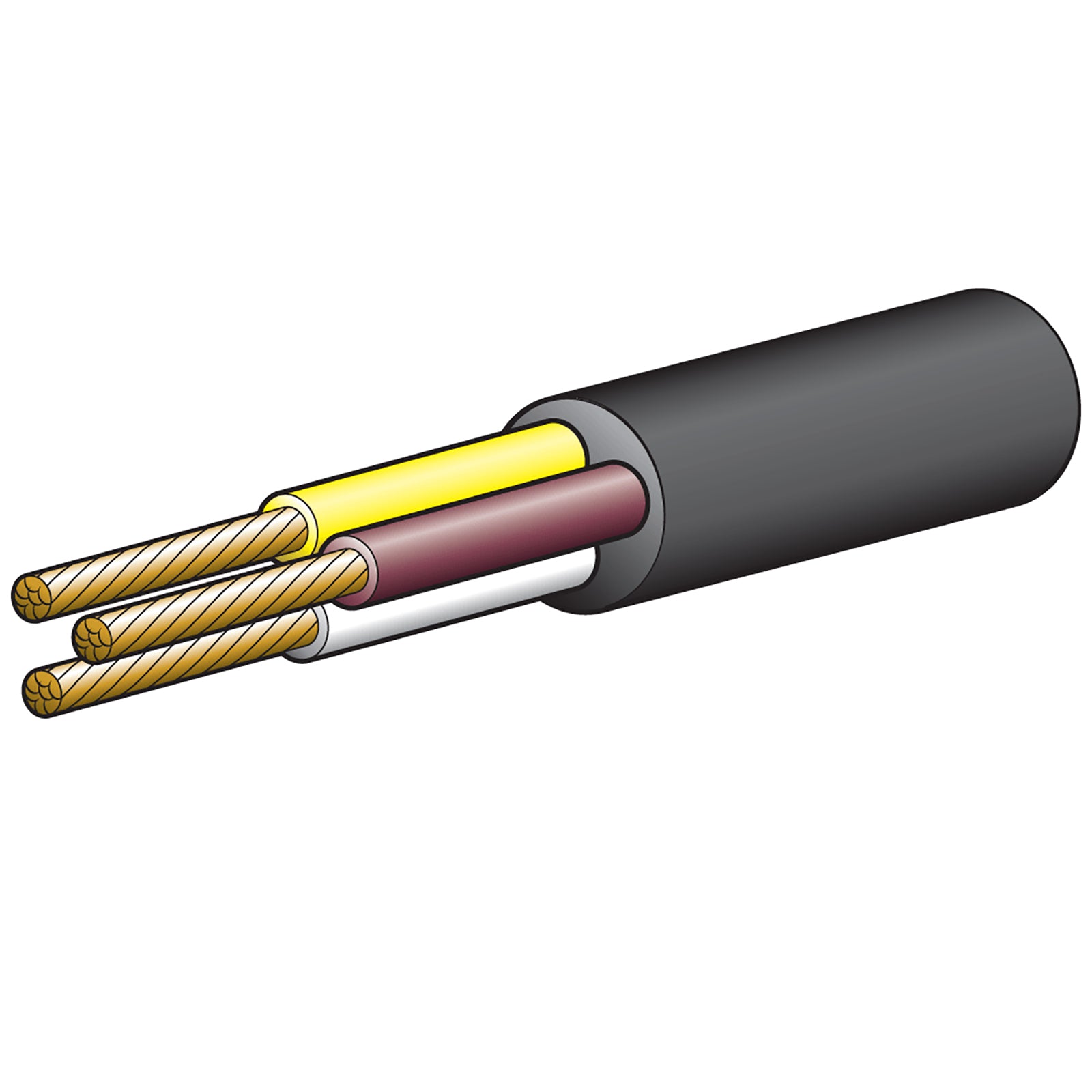 Narva Cable Three Core 3mm 19A 30M