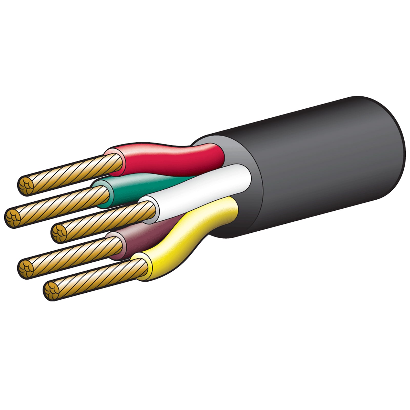 Narva Cable Trailer 5Core 2.5mm 30M