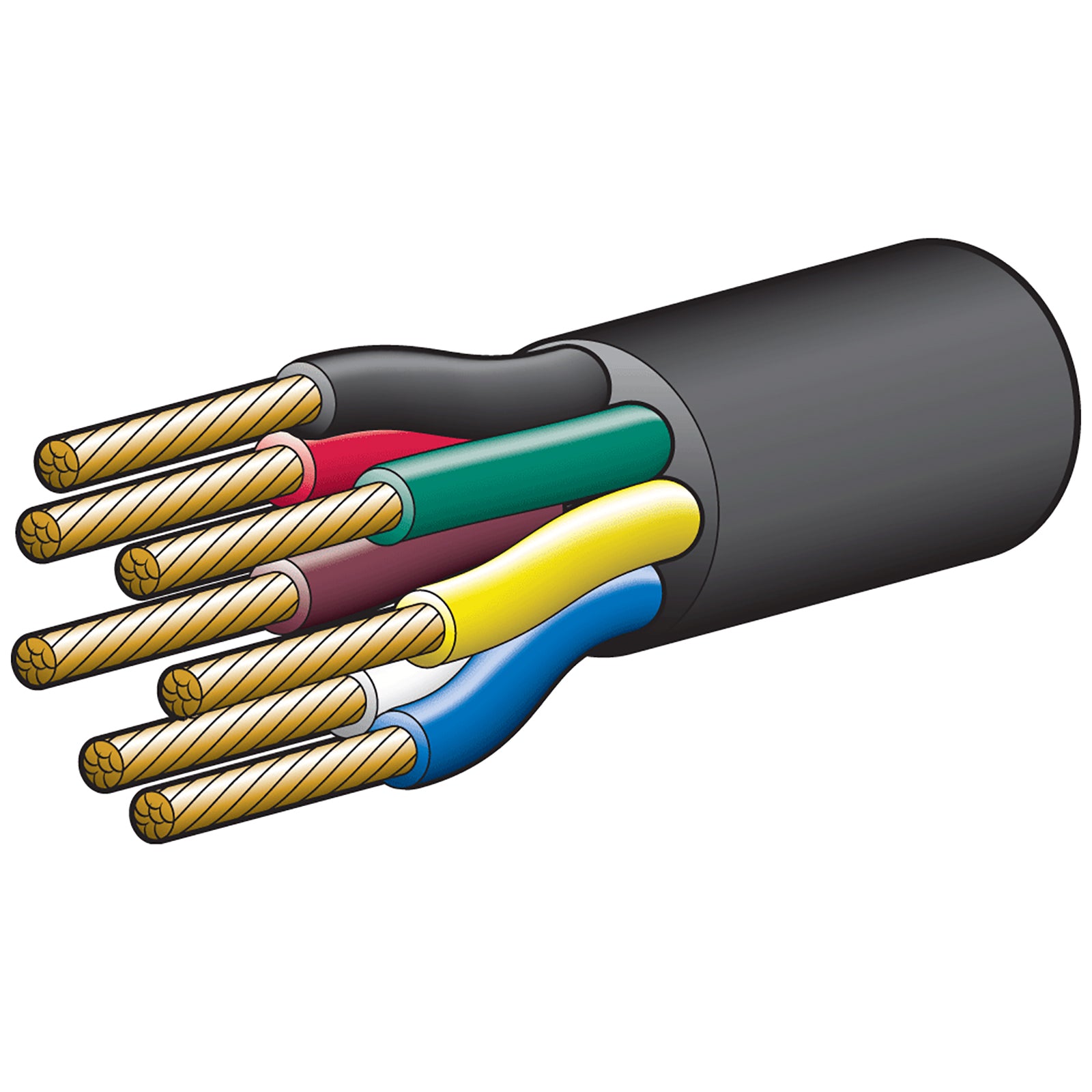 Narva Cable 7 Core 19Amp 3mm 100M