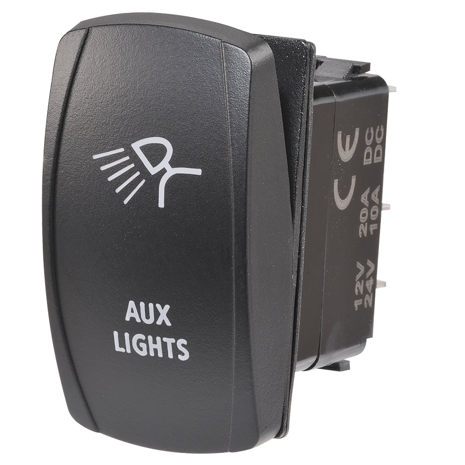 Switch Rocker Off/On Blue Led Aux Lights