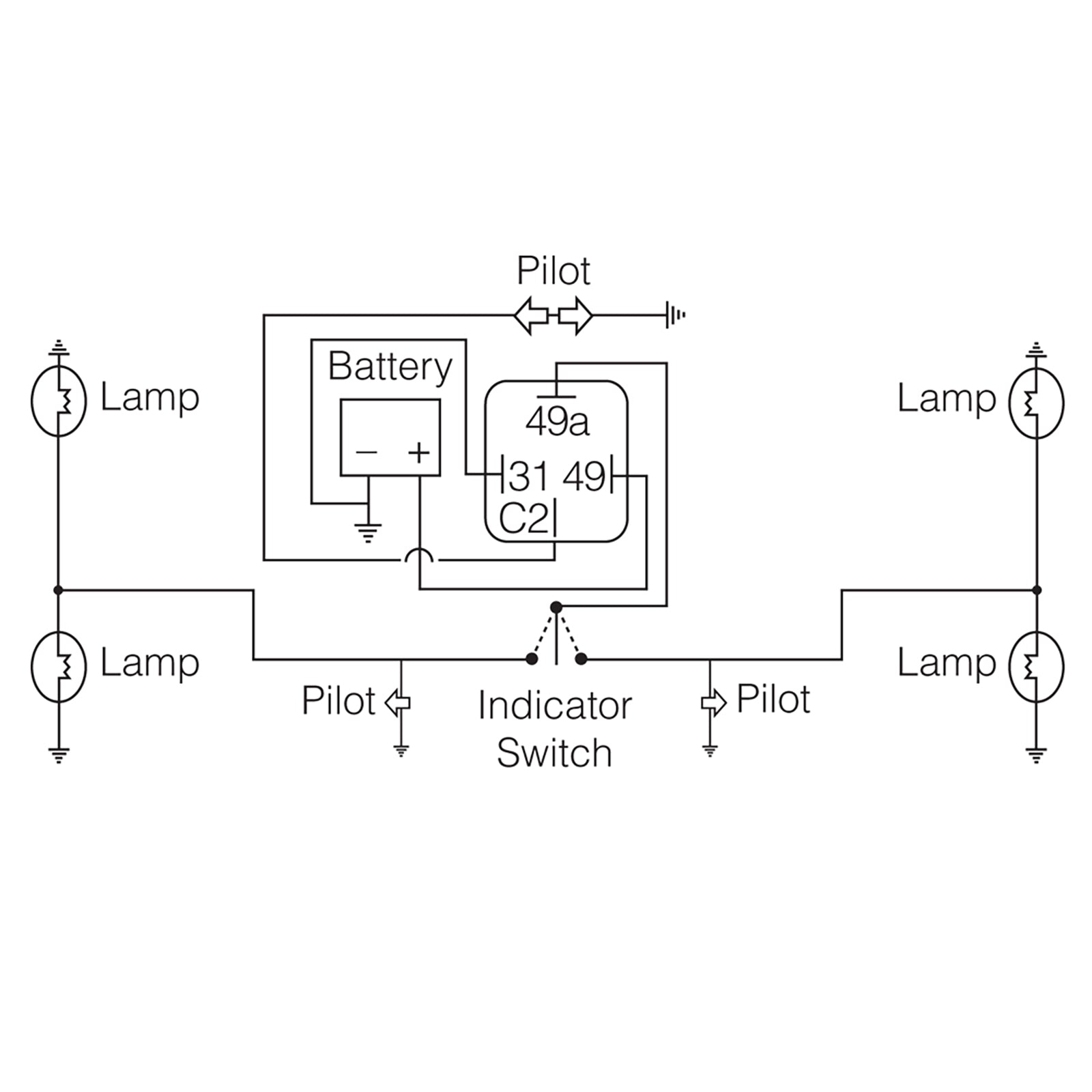 Narva Flasher Elec 12V 4Pin Load Sen