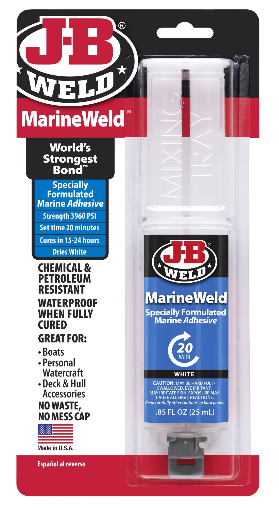 Jb Weld Marineweld Marine Adhesive Syringe