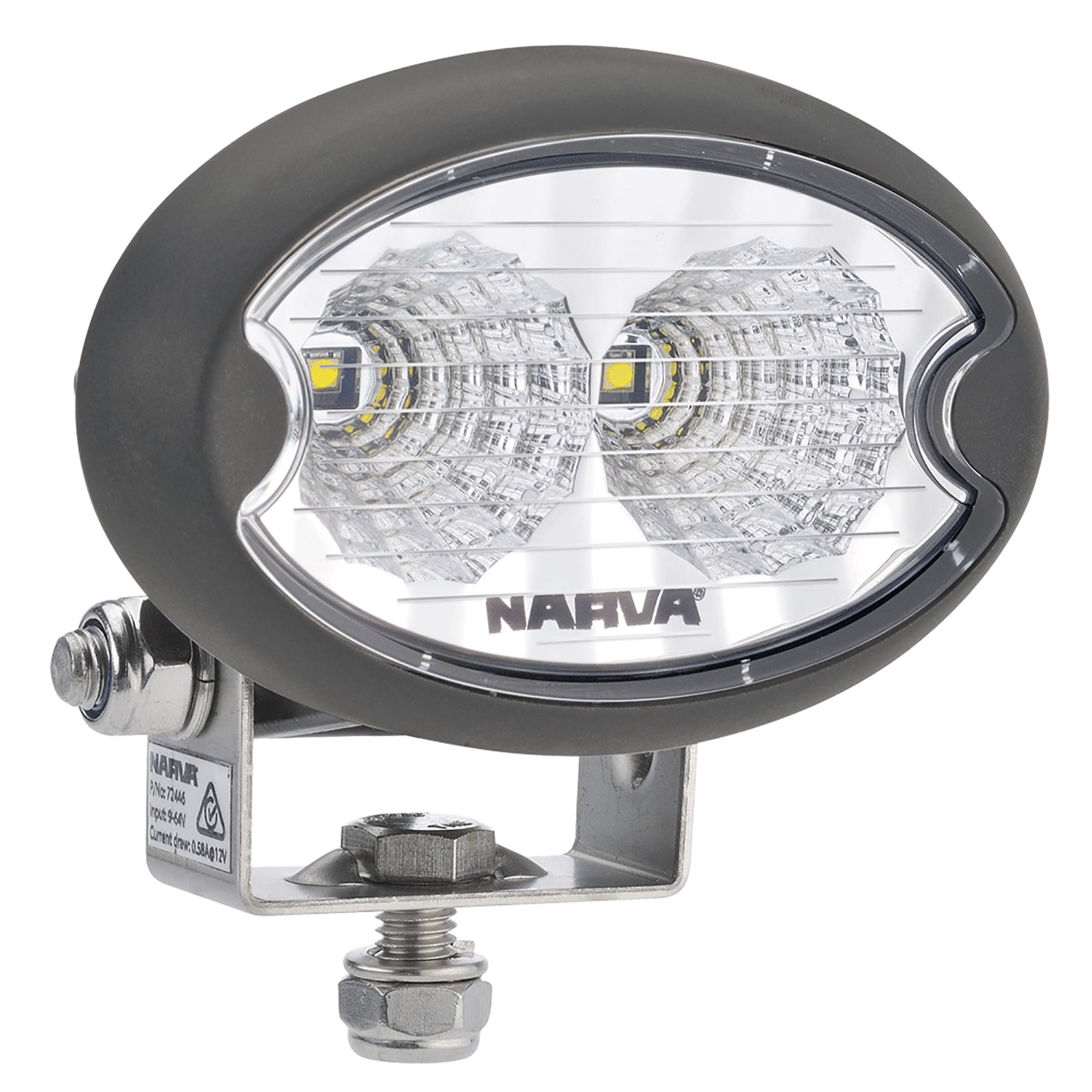 Narva W/Lamp Led 9-64V Oval 550Lm