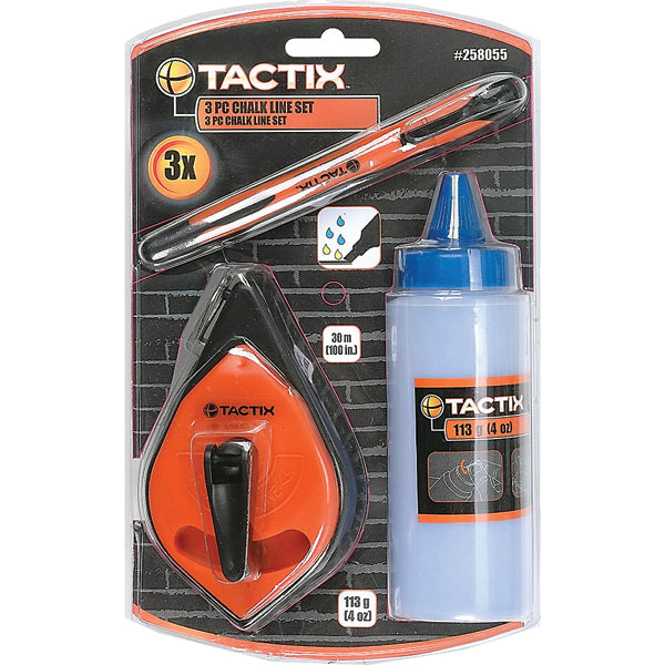 Tactix Chalk Line 3Pc Set
