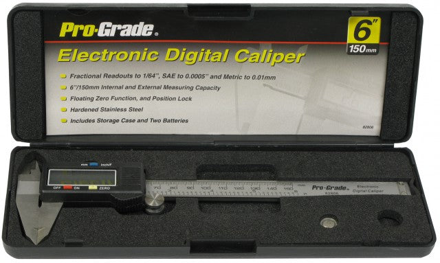 Digital Caliper - 150mm Pro-Grade Met/Imp 82806 Ea