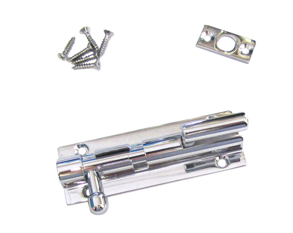 Barrelbolt Necked 60mm Chrome