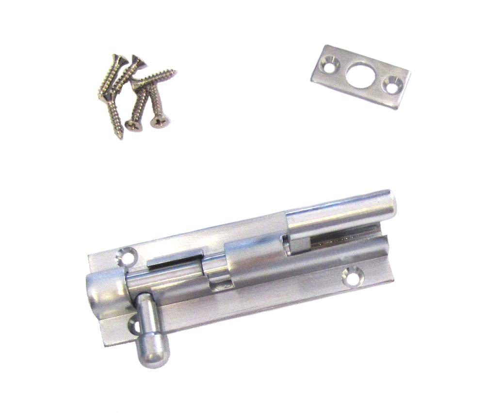 Barrelbolt Necked 75mm Stn Chr