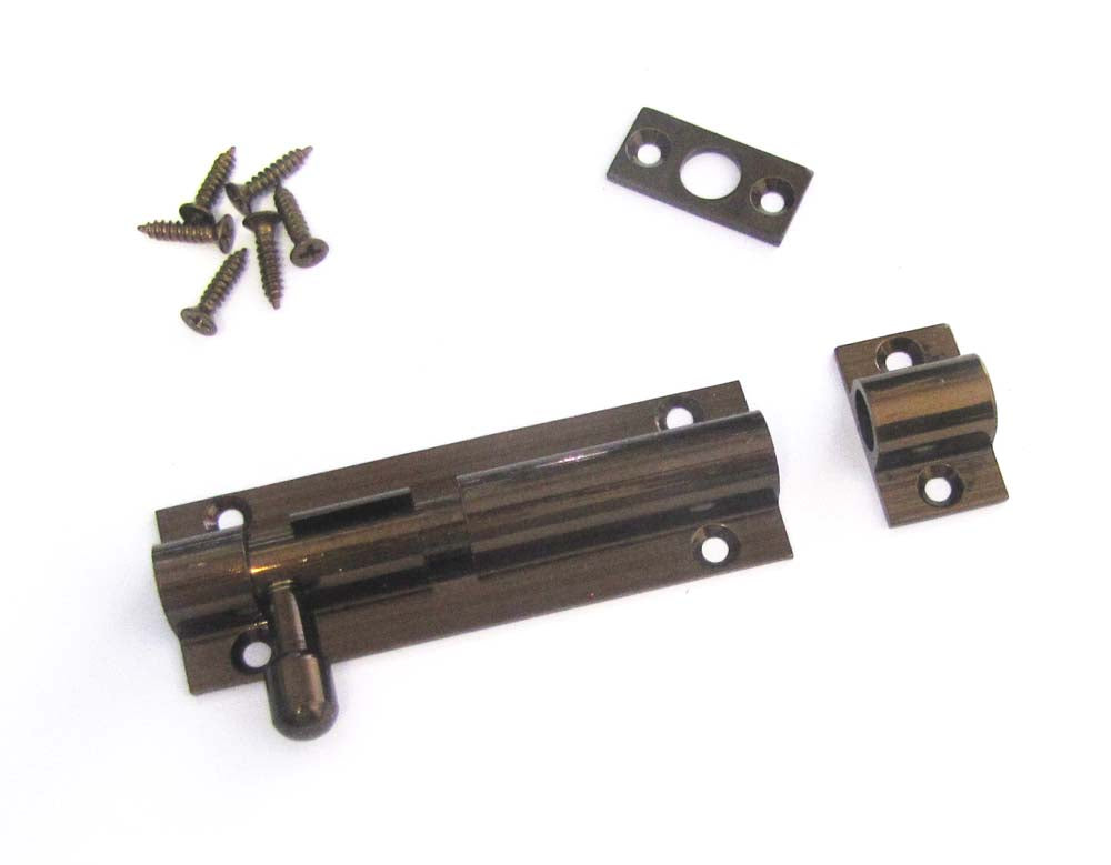 Barrelbolt Std 100mm Flrtne Bz