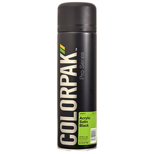 Colorpak Pro Series Aerosol Acrylic Satin Black