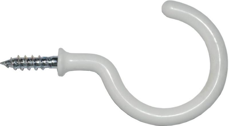 Xcel Cup Hooks - Round PVC White 15-pce 38mm