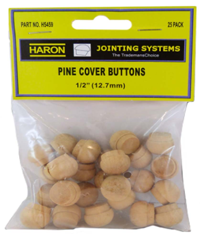 Haron Pine Buttons 1/2in - 12.7mm 25 Pk